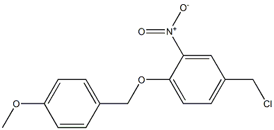 4-(chloromethyl)-1-[(4-methoxyphenyl)methoxy]-2-nitrobenzene Structure