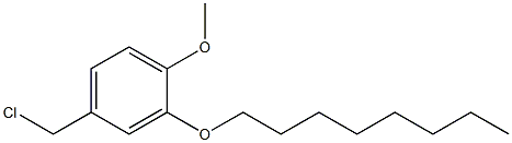 4-(chloromethyl)-1-methoxy-2-(octyloxy)benzene 化学構造式