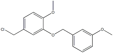 4-(chloromethyl)-1-methoxy-2-[(3-methoxyphenyl)methoxy]benzene