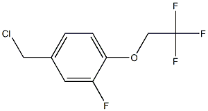 4-(chloromethyl)-2-fluoro-1-(2,2,2-trifluoroethoxy)benzene Structure