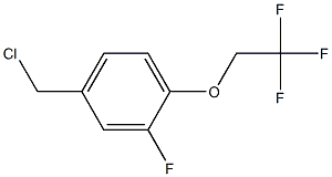 4-(chloromethyl)-2-fluoro-1-(2,2,2-trifluoroethoxy)benzene 结构式