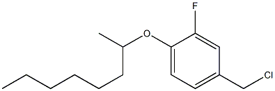 4-(chloromethyl)-2-fluoro-1-(octan-2-yloxy)benzene,,结构式