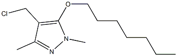  4-(chloromethyl)-5-(heptyloxy)-1,3-dimethyl-1H-pyrazole