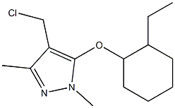 4-(chloromethyl)-5-[(2-ethylcyclohexyl)oxy]-1,3-dimethyl-1H-pyrazole