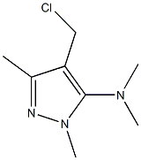 4-(chloromethyl)-N,N,1,3-tetramethyl-1H-pyrazol-5-amine