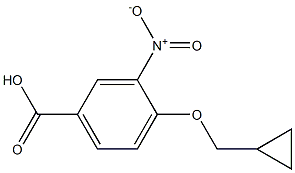 4-(cyclopropylmethoxy)-3-nitrobenzoic acid Structure