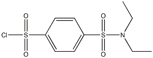 4-(diethylsulfamoyl)benzene-1-sulfonyl chloride Struktur