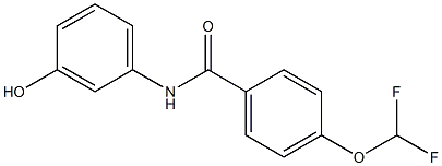 4-(difluoromethoxy)-N-(3-hydroxyphenyl)benzamide Structure