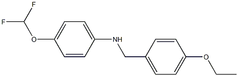 4-(difluoromethoxy)-N-[(4-ethoxyphenyl)methyl]aniline Structure