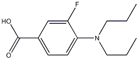 4-(dipropylamino)-3-fluorobenzoic acid,,结构式