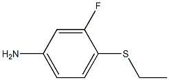 4-(ethylsulfanyl)-3-fluoroaniline Struktur