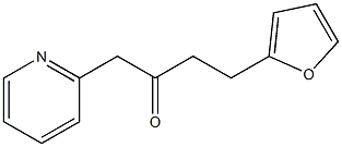 4-(furan-2-yl)-1-(pyridin-2-yl)butan-2-one 化学構造式
