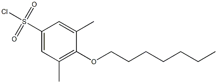  4-(heptyloxy)-3,5-dimethylbenzene-1-sulfonyl chloride