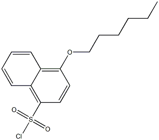  4-(hexyloxy)naphthalene-1-sulfonyl chloride