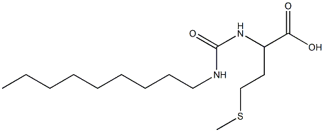 4-(methylsulfanyl)-2-[(nonylcarbamoyl)amino]butanoic acid 结构式