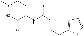 4-(methylsulfanyl)-2-[4-(thiophen-2-yl)butanamido]butanoic acid 化学構造式