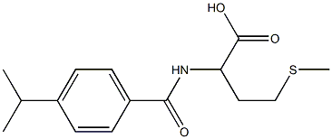 4-(methylsulfanyl)-2-{[4-(propan-2-yl)phenyl]formamido}butanoic acid