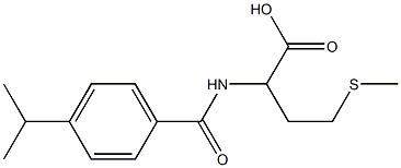 4-(methylsulfanyl)-2-{[4-(propan-2-yl)phenyl]formamido}butanoic acid|