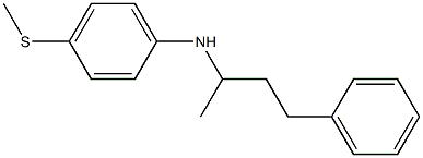 4-(methylsulfanyl)-N-(4-phenylbutan-2-yl)aniline,,结构式