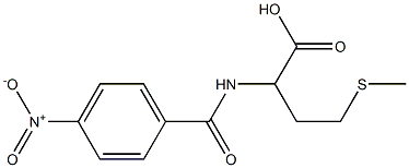 4-(methylthio)-2-[(4-nitrobenzoyl)amino]butanoic acid 结构式