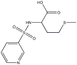 4-(methylthio)-2-[(pyridin-3-ylsulfonyl)amino]butanoic acid 化学構造式