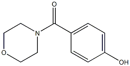 4-(morpholin-4-ylcarbonyl)phenol,,结构式