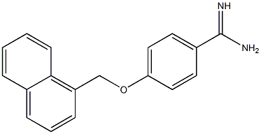 4-(naphthalen-1-ylmethoxy)benzene-1-carboximidamide Structure