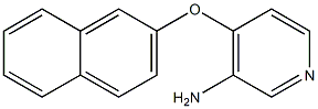 4-(naphthalen-2-yloxy)pyridin-3-amine,,结构式