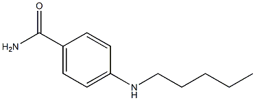 4-(pentylamino)benzamide 化学構造式