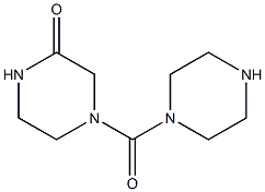 4-(piperazin-1-ylcarbonyl)piperazin-2-one,,结构式