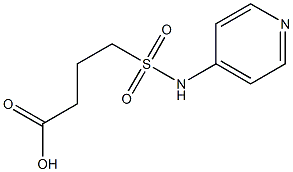 4-(pyridin-4-ylsulfamoyl)butanoic acid,,结构式