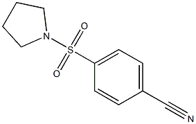 4-(pyrrolidin-1-ylsulfonyl)benzonitrile Structure