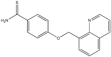 4-(quinolin-8-ylmethoxy)benzene-1-carbothioamide|