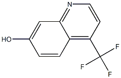 4-(trifluoromethyl)quinolin-7-ol,,结构式