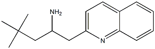 4,4-dimethyl-1-(quinolin-2-yl)pentan-2-amine 结构式