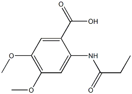 4,5-dimethoxy-2-(propionylamino)benzoic acid Structure