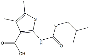 4,5-dimethyl-2-{[(2-methylpropoxy)carbonyl]amino}thiophene-3-carboxylic acid Structure