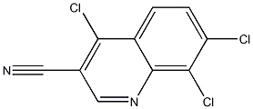 4,7,8-trichloroquinoline-3-carbonitrile,,结构式