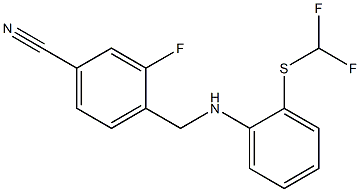 4-[({2-[(difluoromethyl)sulfanyl]phenyl}amino)methyl]-3-fluorobenzonitrile