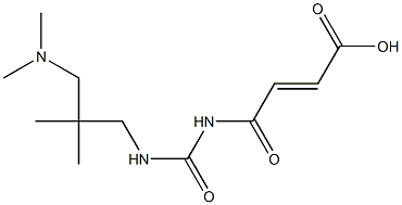 4-[({2-[(dimethylamino)methyl]-2-methylpropyl}carbamoyl)amino]-4-oxobut-2-enoic acid,,结构式