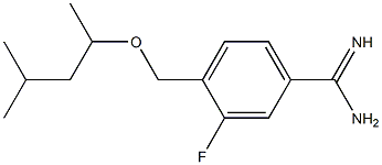 4-[(1,3-dimethylbutoxy)methyl]-3-fluorobenzenecarboximidamide,,结构式