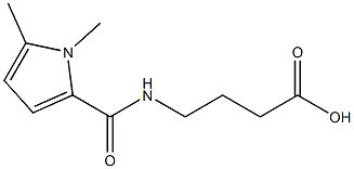 4-[(1,5-dimethyl-1H-pyrrol-2-yl)formamido]butanoic acid 结构式