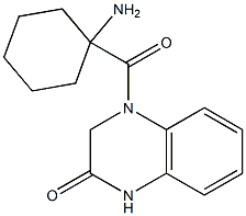 4-[(1-aminocyclohexyl)carbonyl]-1,2,3,4-tetrahydroquinoxalin-2-one 结构式