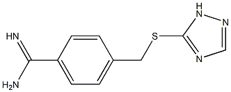 4-[(1H-1,2,4-triazol-5-ylsulfanyl)methyl]benzene-1-carboximidamide Structure