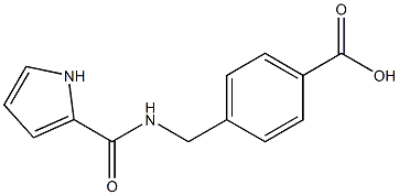 4-[(1H-pyrrol-2-ylformamido)methyl]benzoic acid,,结构式