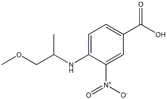 4-[(1-methoxypropan-2-yl)amino]-3-nitrobenzoic acid|