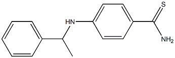 4-[(1-phenylethyl)amino]benzene-1-carbothioamide Struktur