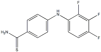 4-[(2,3,4-trifluorophenyl)amino]benzene-1-carbothioamide Structure