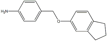 4-[(2,3-dihydro-1H-inden-5-yloxy)methyl]aniline Structure