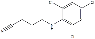 4-[(2,4,6-trichlorophenyl)amino]butanenitrile 结构式